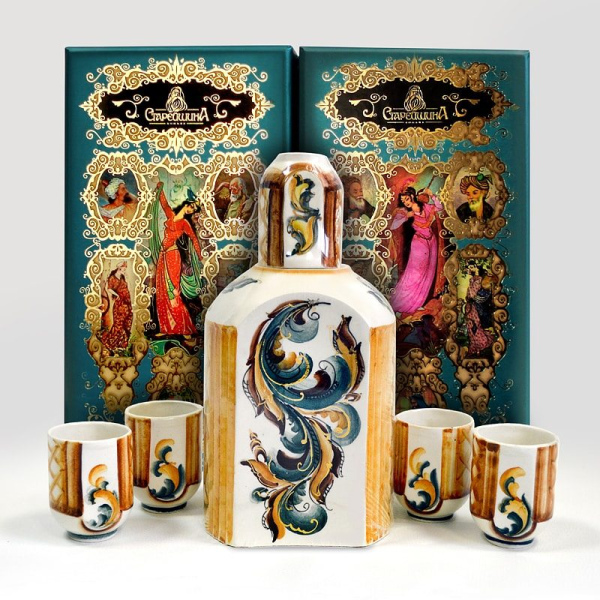 Подарочный набор "Омар Хайям" (с фарфоровым штофом)